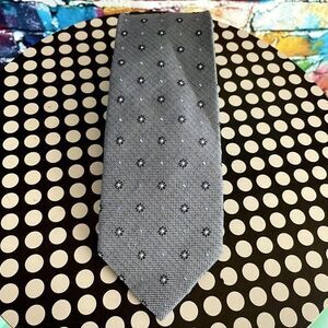 Bocara Silk Blend Hand Made Floral Print Neck Tie 60" Long